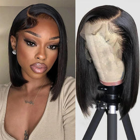 CLJhair Wholesale Perruque Bob Transparent Lace Front Wig Brazilian Black 13X4 Straight Wigs Near Me for Woman
