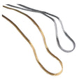Ready Stock Fashionable Snake Bone Chain Necklace Silver Gold Plated Women Jewelry