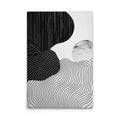 Made In Germany - Home Decor Canvas Picture Modern Landscapes Black White - Wall Art Black Grey - Wall Mural On Stretcher Frame