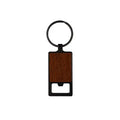 Creative Beech Peach Bamboo Gift Wooden Metal Beer Bottle Opener Keychain with UV Printing Eco-Friendly Design MegaBDM