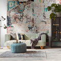 Germany Made Photo Wallpaper Murals Beige Blue Brown Non Woven Vinyl Wall Mural Graffiti for Gym Dining Hotel Bedroom Hospital