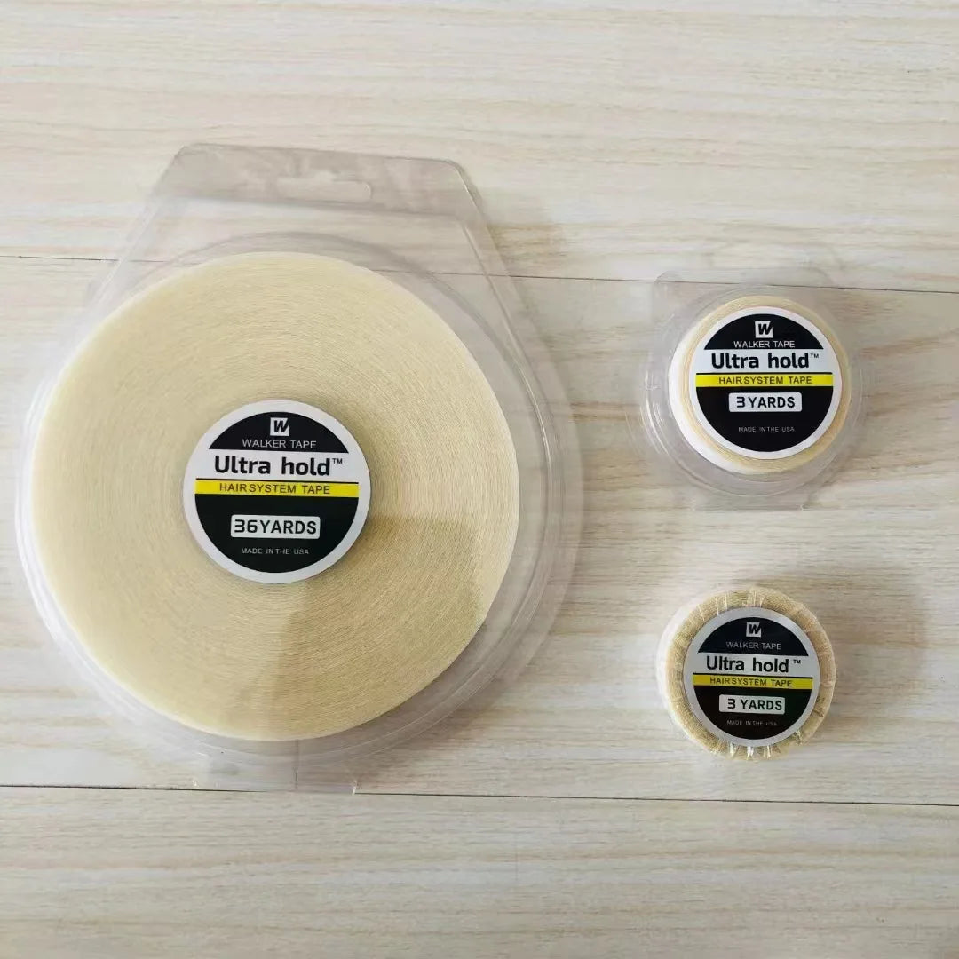 Lace Front Wig Tape 1 Roll 3 Yard Hair Extension Toupee Tape Double Sided Adhesive Hair System Tape Rolls for Wig Toupee MegaBDM