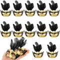 12 Pcs Mini Mardi Gras Mask Small Masquerade Masks Bulk for Mardi Gras Party Decorations Mardi Gras Costumes Party Mask