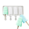 4 Types of Cute Popsicle Ice Pop Molds Silicone for Kids Adults Ice Cream Mold Cake Pop Molds Popsicle Silicone