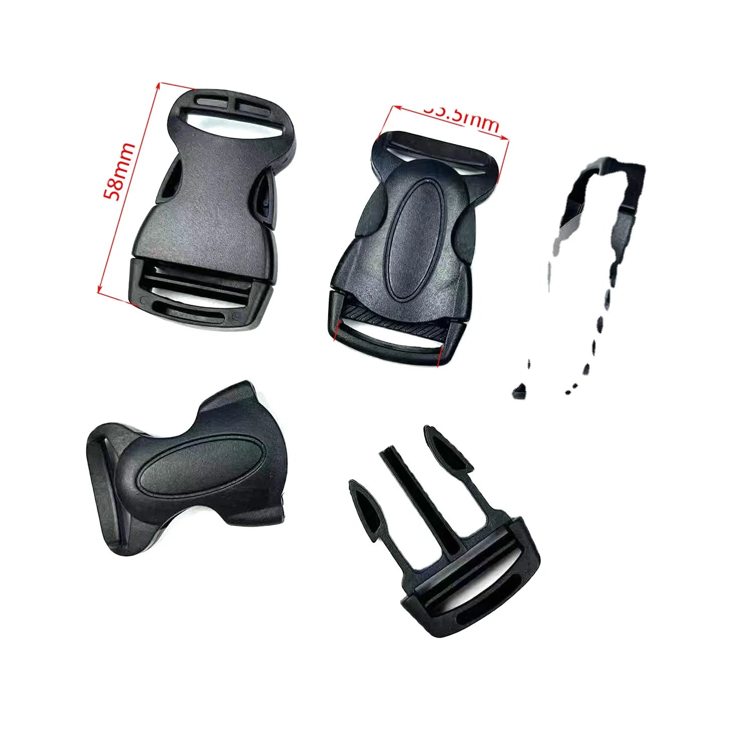 2023 Factory Direct Sales-Lightweight 25mm Plastic Backpack Accessories with Portable Side Release Buckle New Design