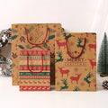 Custom Eco-friendly Christmas New Year Wrapping Brown Kraft Paper Gift Bags Your Own Logo High Quality Recycled Materials Candle