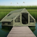 8-10 Person 12 Sqm 420d Waterproof Oxford Inflatable Camping Tent Four-season Quick Automatic Opening UV-Resistant 2 Bedroom