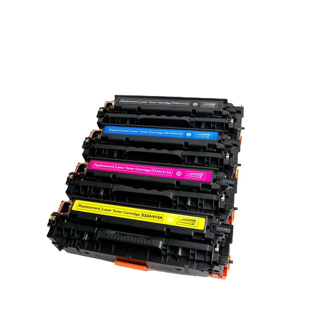 Tatrix CC530A 530A 410A 380A 530X 410X 380X Compatible Laser Color Toner Cartridge for HP Laserjet Enterprise Color Printer