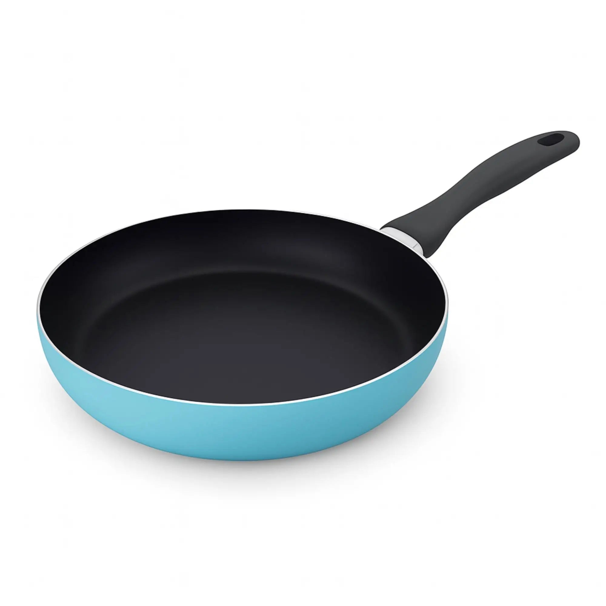 Well Home Frying Pan 28x5cm in Pressed Aluminum Matte Sky Blue