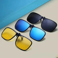 Custom Logo Men Women Photochromic Anti Glare Yellow Lens Glasses UV400 Polarized Flip up Clip on Sunglasses for Driving