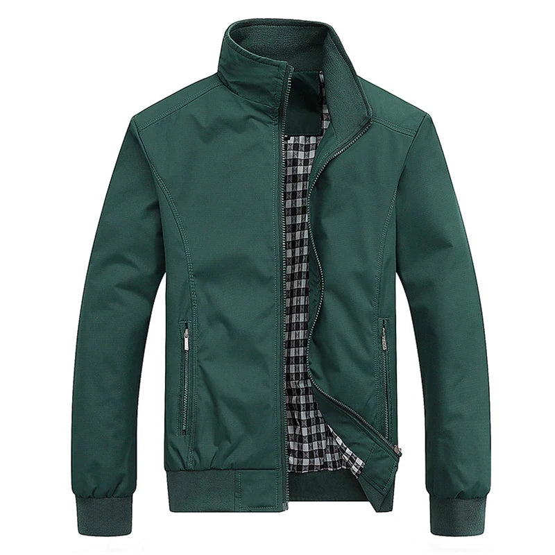 New 2025 Arrival Baseball Jackets Men Jacket M-6XL Top Spring Autumn Casual Solid Fashion Slim Bomber Jacket Men Overcoat