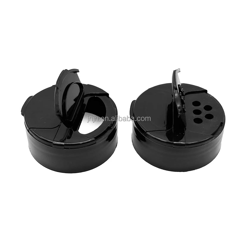 PP Plastic Salt Spice Shaker Caps 41mm Dual Opening