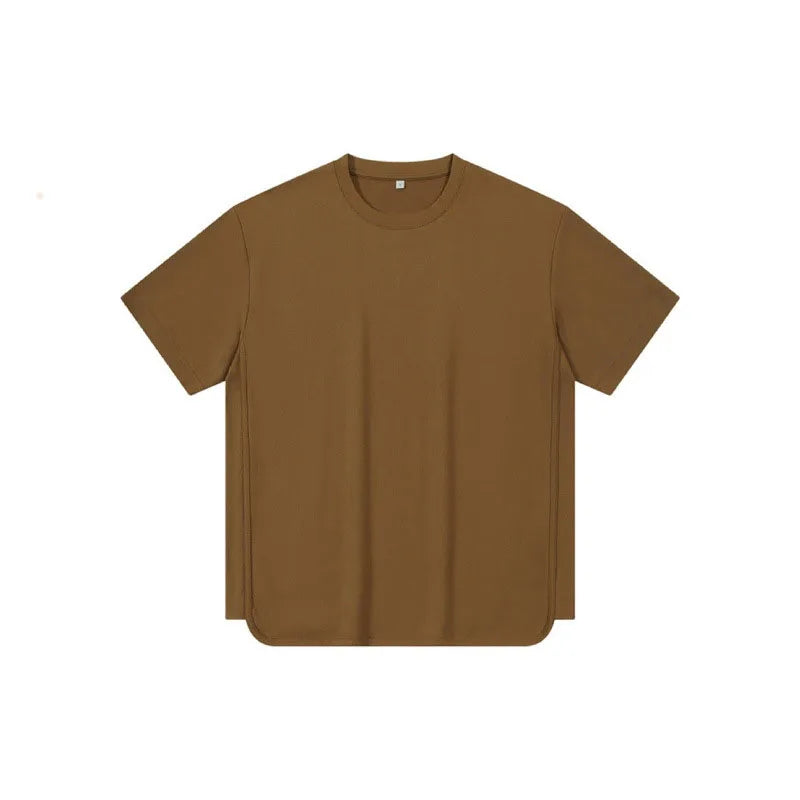 OEM Customized  cross border trendy brand mens T shirt short sleeved printed round neck retro loose half sleeved T shirt