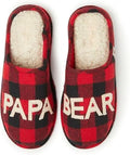 Cute Cozy Women's & Men's Papa Bear Mama Bear Matching Family Gifts for Dad Mom-Autumn/Winter Fashion Cotton Fabric Plush Lining