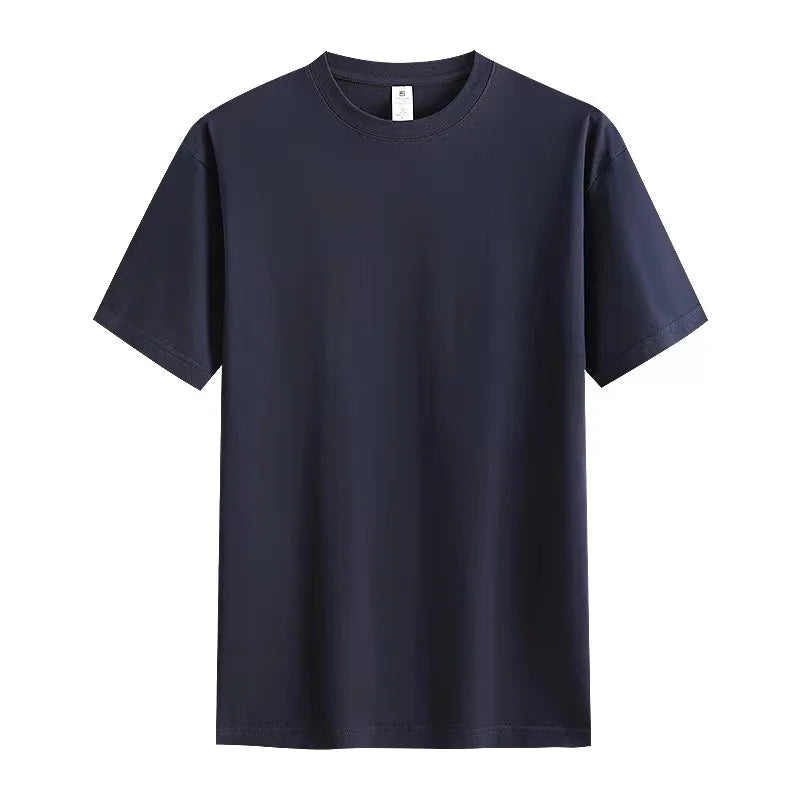 Oem Customized Pure Cotton European Size Tshirt with logo Large Size Short Sleeve Cotton T-shirt t Shirts MegaBDM