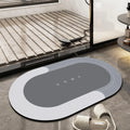 Modern Non-Slip Bath Diatom Mud Rug Mat Quick Dry Water Absorbent Front Bathtub Rug Diatom Earth Material Thin Machine Made