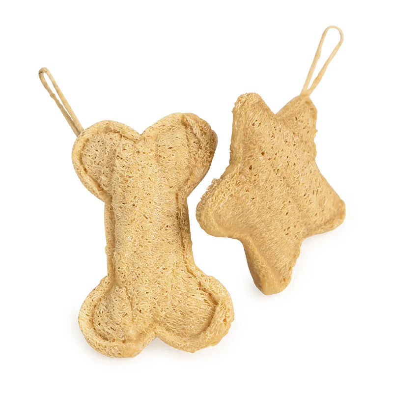 Natural Latex Dog Toy Loofah Pet Chew Toy for Dogs Washable Molar Dog Toothbrush Chew Toy