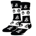 Pair of Lucky Socks long socks with flame design size 41-46