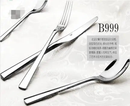 Stainless Steel Flatware Set-Fork Knife Mirror Polished Metal for Business Gifts for Hotels Restaurants Weddings Back to School