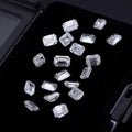 2x3mm - 5x7mm HPHT DEF VS Melee Lab Created Diamond Emerald Cut Fancy Loose Lab Grown Diamond