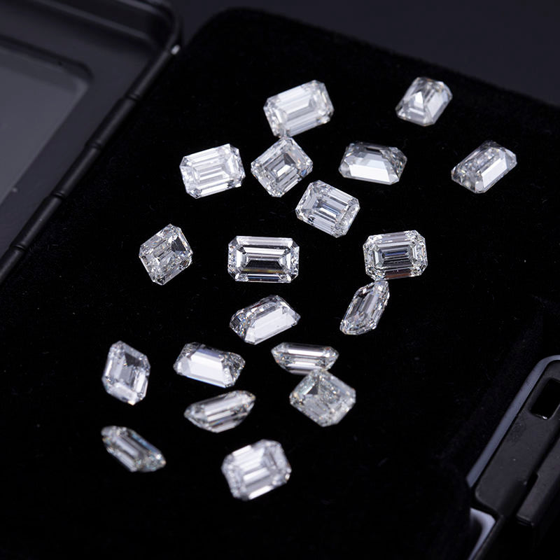 2x3mm - 5x7mm HPHT DEF VS Melee Lab Created Diamond Emerald Cut Fancy Loose Lab Grown Diamond