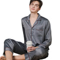 Hot Selling Men's Home Clothing Silk Satin Robe Men's Pajama Set