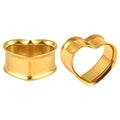 Stainless Steel Double Flared Ear Expander Plug & Tunnel Jewelry with Claw Setting for Wedding Gift