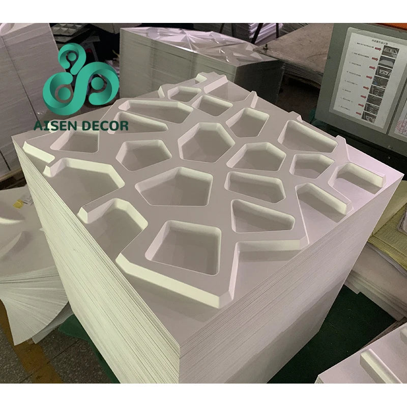 AISEN DECOR Home Decor Pvc 3d Wall Panel De Pared Decorativo Interior Wall Decorative Panel 3d for Walls Wallpapers