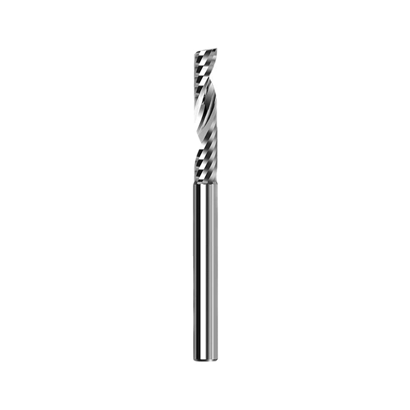 JRDS Uncoated Single Flute Spiral Milling Cutter for High Speed CNC Machining of Pure Aluminum and Aluminum Alloy Panels