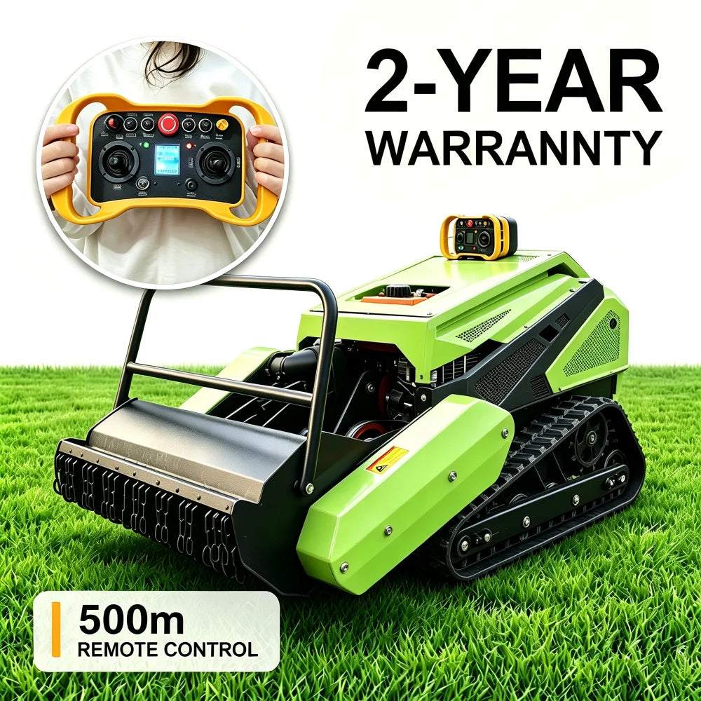 High Performance Diesel All Terrain Tracked CE EPA Remote Control Lawn Mower for Slope Garden Farm and Vegetation Maintenance MegaBDM