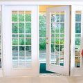 Toma Security French Interio Aluminium Alloy Tempered Glass Swing Door Modern House Casement Hinged Door