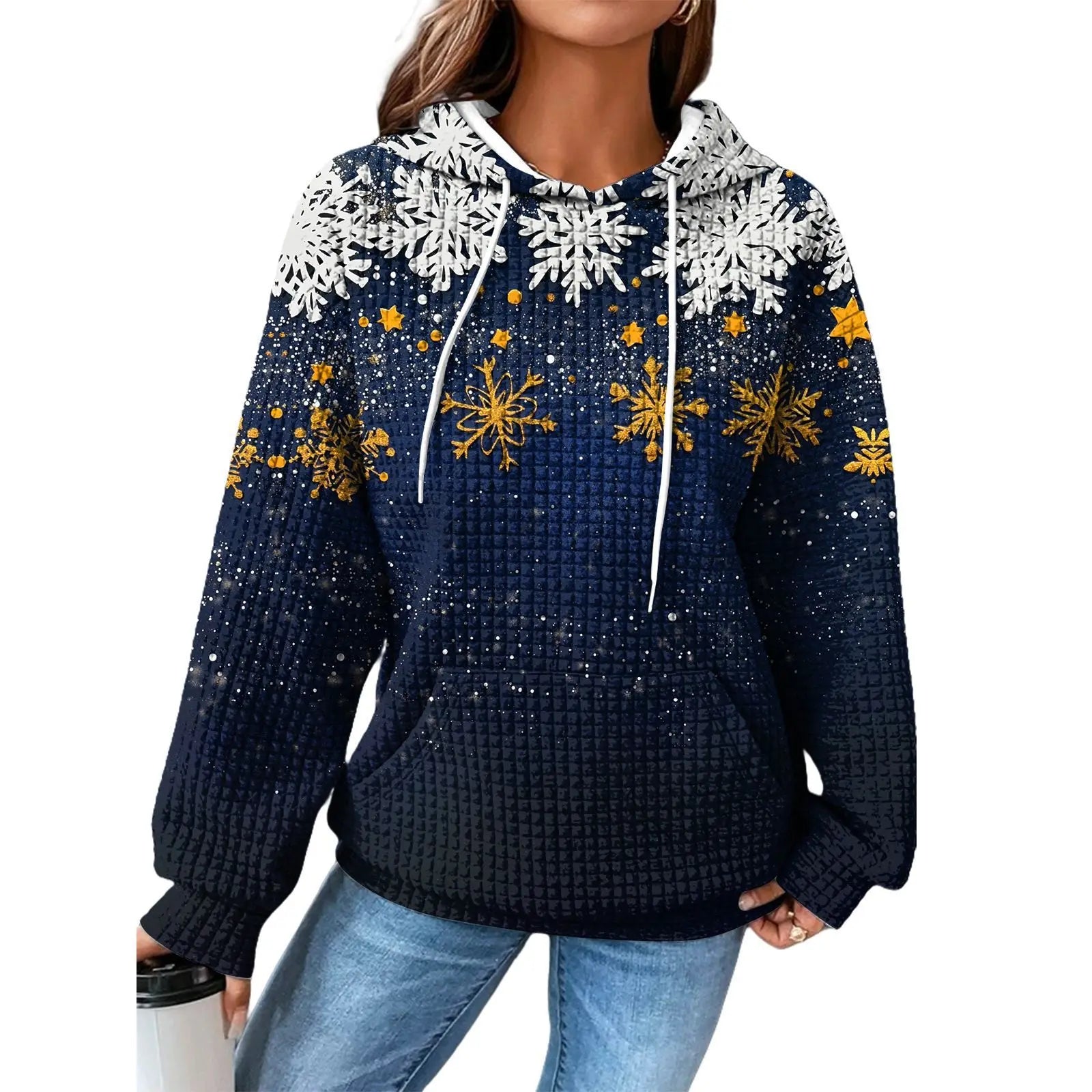 2025 European and American Cross - Border Foreign Trade Women's Hoodie 3D Digital Printed Hooded Sweatshirt
