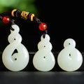 PFT Hotan Jade Pendant for Unisex Gold Plated Twist Design Party Gift MegaBDM
