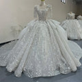 Jancember MN236 Luxury Half Sleeve Square Collar Ball Gown Wedding Dresses