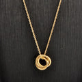 POP Gold Plated Stainless Steel Multi-Layer Pendant Necklace for Women Link Chain Minimalist Fashion Choker Collar Wholesale