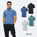 Sports Leisure Running T-Shirt Lapel Polo Shirt Quick-Drying Breathable Corporate Group Fitness  Uniform Short-Sleeved Top