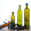 Wholesale  250ml 500ml 750ml Green Round Dorica Olive Oil Glass Bottle