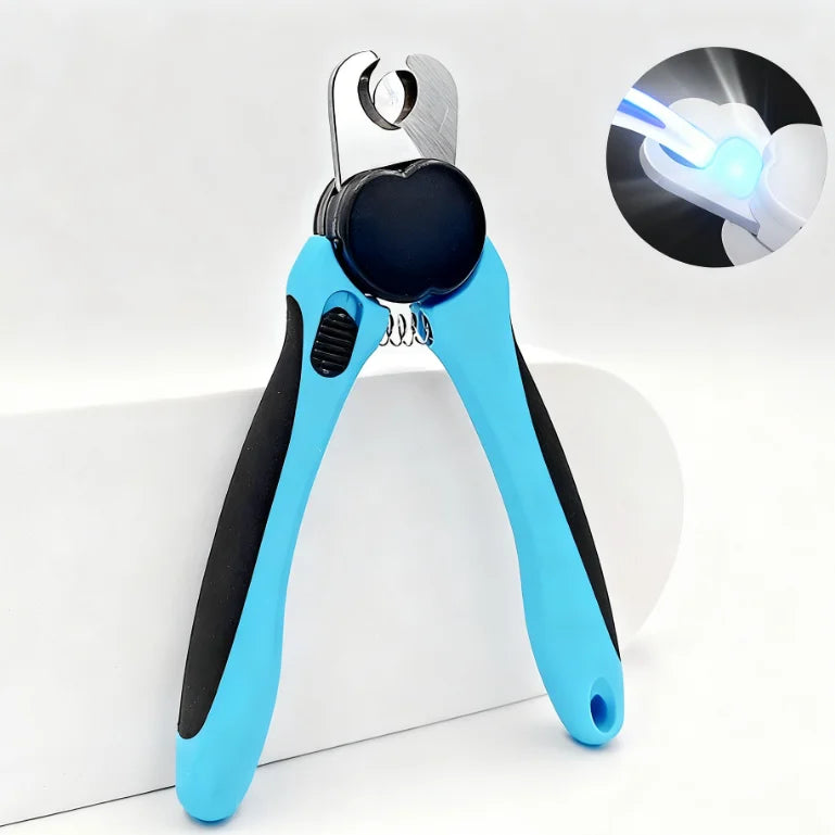 LED Dog Nail Clippers With Nail Trapper for Trimming Cats Dogs Nail Grooming Tools Pet Nail Clippers