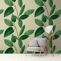 Made in Germany Photo Wallpaper Murals Leaf Tendril Green Brown Non Woven Vinyl Wall Mural Leaves for Hotel Bulk - 159 x 280 m