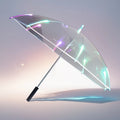 Wholesale 23-Inch Transparent PVC Lighting Umbrella 8 Ribs LED Lights Creative Decoration New Design Folding Function Open 103cm
