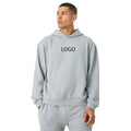 400-485 GSM Organic Cotton French Terry Hoodie Men Combed Yarn Heavyweight Pullover with Custom Logo Streetwear
