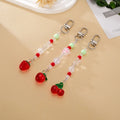 Creative New Acrylic Transparent Five-pointed Star Bag Hanging Phone Pendant Minority Ins Cherry Keychain Hanging Pendant