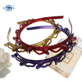 Multilayer Hollow Plastic Headband with Pin Double Layer Band Beauty Tool Hair Accessory with Teeth for Long Hair