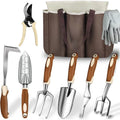 9pcs Gardening Tool Set with Tote Bag & Gloves Durable Stainless Steel Tools OEM Logo Supported