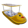 Amusement Park Yellow Duck Water Pedal Boat Self Draining 4 Person Seat for Family Game Playground Go Sightseeing
