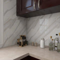 UDK Vinyl 0.6*5M White Kitchen Tile Black Lampblack Sticker Waterproof and Oil Stain Proof Wall Sticker for Wall Decor Wholesale