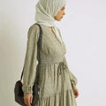 2026 Eid New Season Elegant Moderate chiffon Women's Clothing New Eid Abaya Dress Long Sleeve Factory Price