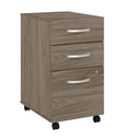Wholesale Modern Wooden Panel 3-Drawer Mobile Filing Cabinet with Key Lock for Bedroom and Office Use