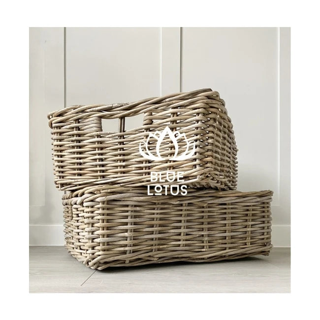 BEST SELLER New Woven Rattan Basket from Blue Lotus for Laundry and Fruit Display Top Grade Material Ready Stock.
