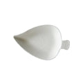 Eco-friendly Tear Drop Mini Appetizer PlatesCompostable White Bagasse Spoons Small Catering Dessert Tasting Cups